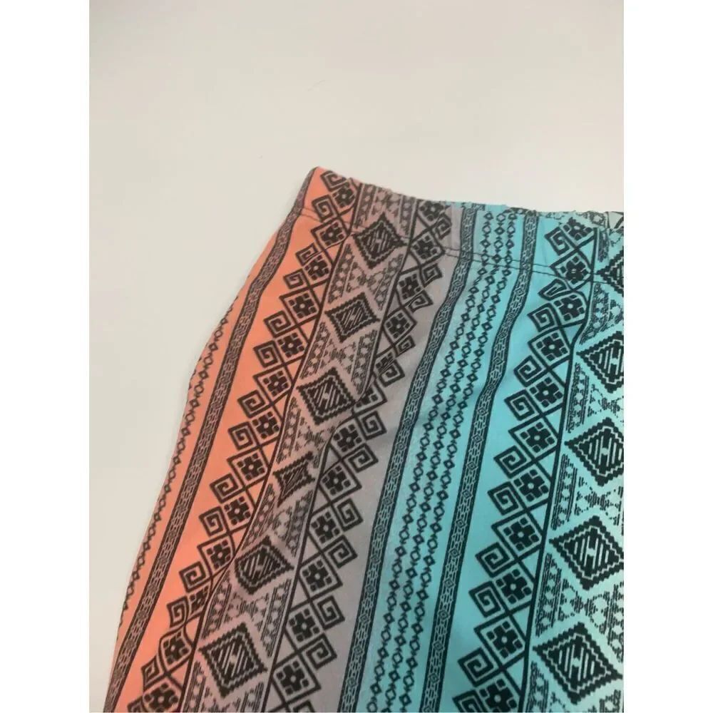 Aztec Patterned Biker Shorts - Picture 3 of 8